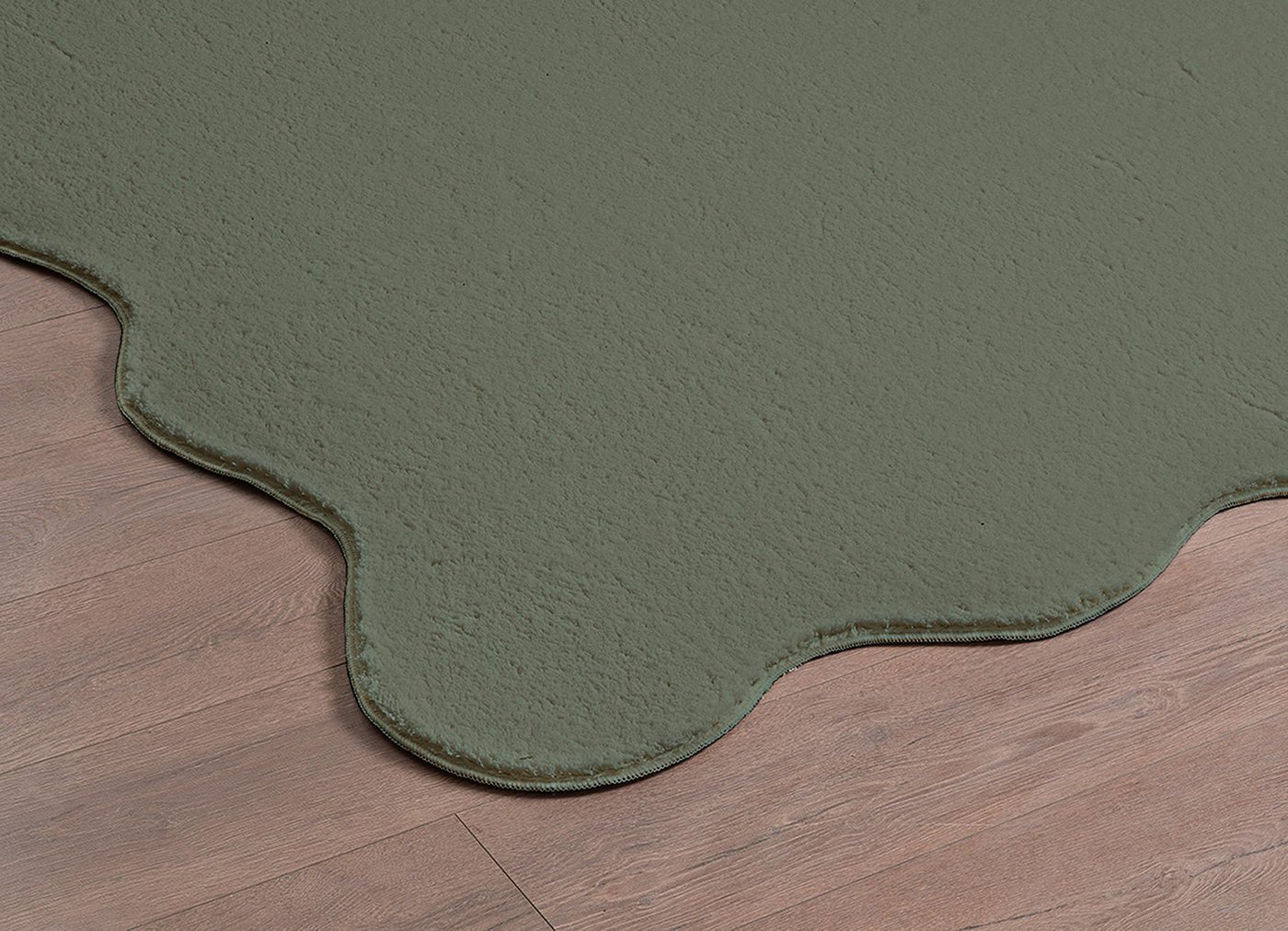 the carpet Teppich kuschelig & Super Soft, Anti-Rutsch Unterseite, wellenförmig, Höhe: 16 mm, Waschbar bis 30 Grad, Felloptik, Wohnzimmer Teppich, Kundenlieblin – Bild 4 von 5