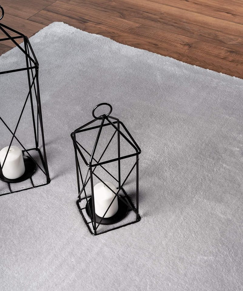 the carpet Teppich kuschelig & Super Soft, Anti-Rutsch Unterseite, rechteckig, Höhe: 16 mm, Waschbar bis 30 Grad, Felloptik, Wohnzimmer Teppich, Kundenliebling – Bild 5 von 5