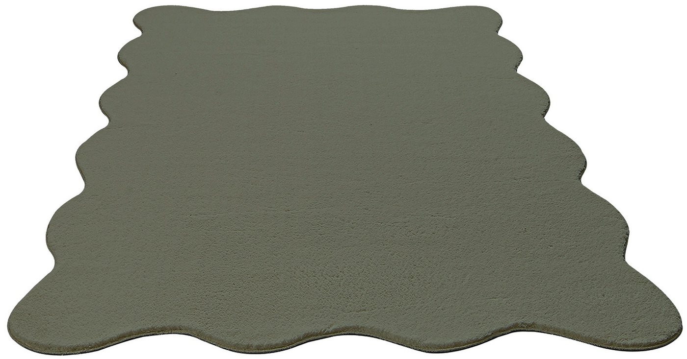the carpet Teppich kuschelig & Super Soft, Anti-Rutsch Unterseite, wellenförmig, Höhe: 16 mm, Waschbar bis 30 Grad, Felloptik, Wohnzimmer Teppich, Kundenlieblin – Bild 3 von 5