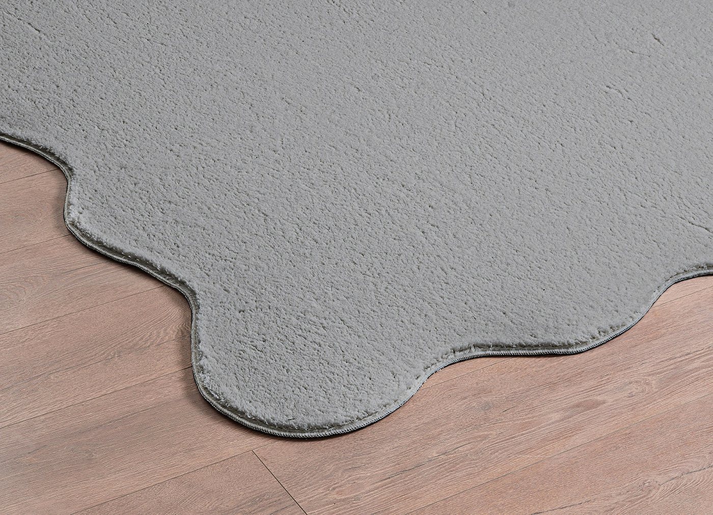 the carpet Teppich kuschelig & Super Soft, Anti-Rutsch Unterseite, wellenförmig, Höhe: 16 mm, Waschbar bis 30 Grad, Felloptik, Wohnzimmer Teppich, Kundenlieblin – Bild 4 von 5