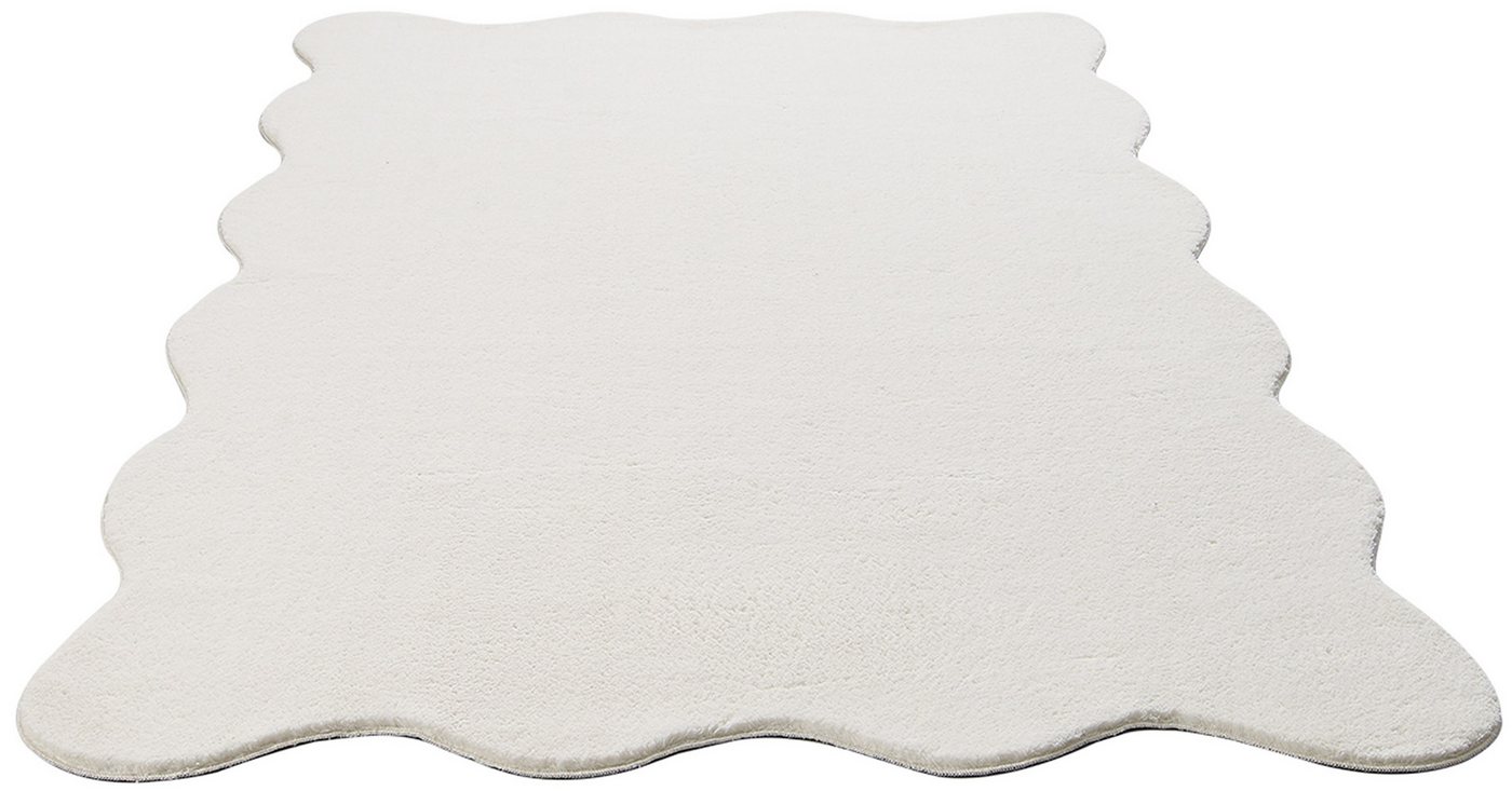 the carpet Teppich kuschelig & Super Soft, Anti-Rutsch Unterseite, wellenförmig, Höhe: 16 mm, Waschbar bis 30 Grad, Felloptik, Wohnzimmer Teppich, Kundenlieblin – Bild 3 von 5