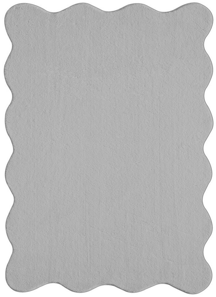 the carpet Teppich kuschelig & Super Soft, Anti-Rutsch Unterseite, wellenförmig, Höhe: 16 mm, Waschbar bis 30 Grad, Felloptik, Wohnzimmer Teppich, Kundenlieblin – Bild 2 von 5