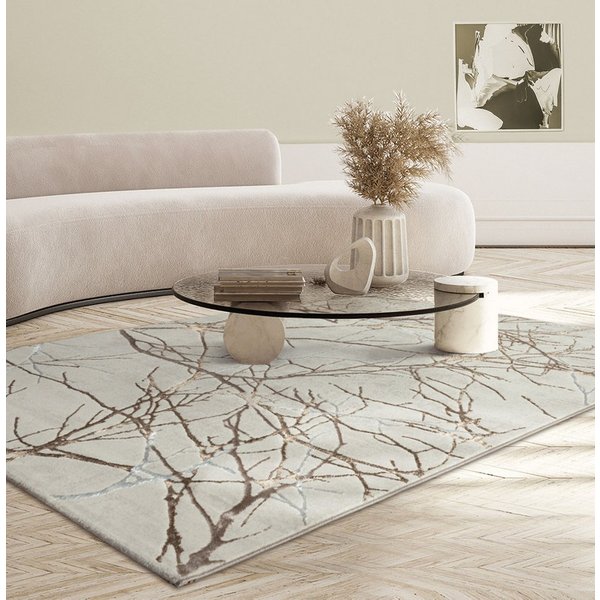 the carpet Teppich Mila, rechteckig, Höhe: 8 mm, moderner Wohnzimmer Teppich elegant glänzender Flor
