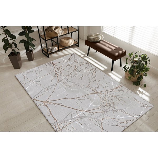 the carpet Teppich Mila, rechteckig, Höhe: 8 mm, moderner Wohnzimmer Teppich elegant glänzender Flor