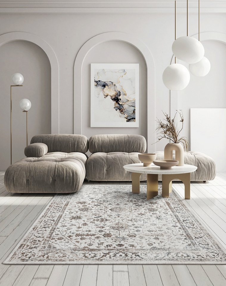 the carpet Teppich Mila, rechteckig, Höhe: 8 mm, moderner Wohnzimmer Teppich elegant glänzender Flor – Bild 5 von 5