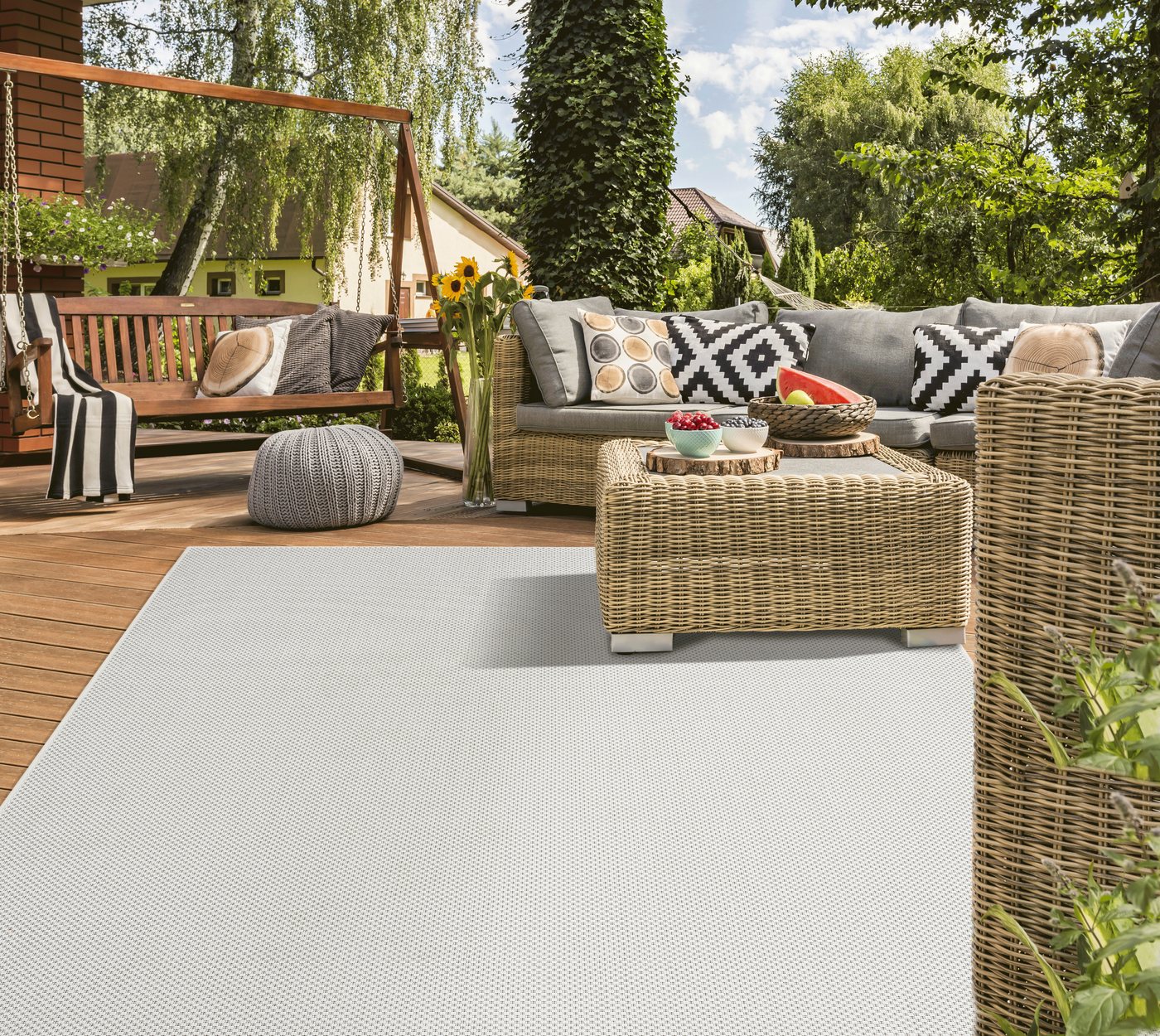 the carpet Teppich Mistra, rechteckig, Höhe: 10 mm, moderner robuster In und Outdoor Teppich – Bild 5 von 5
