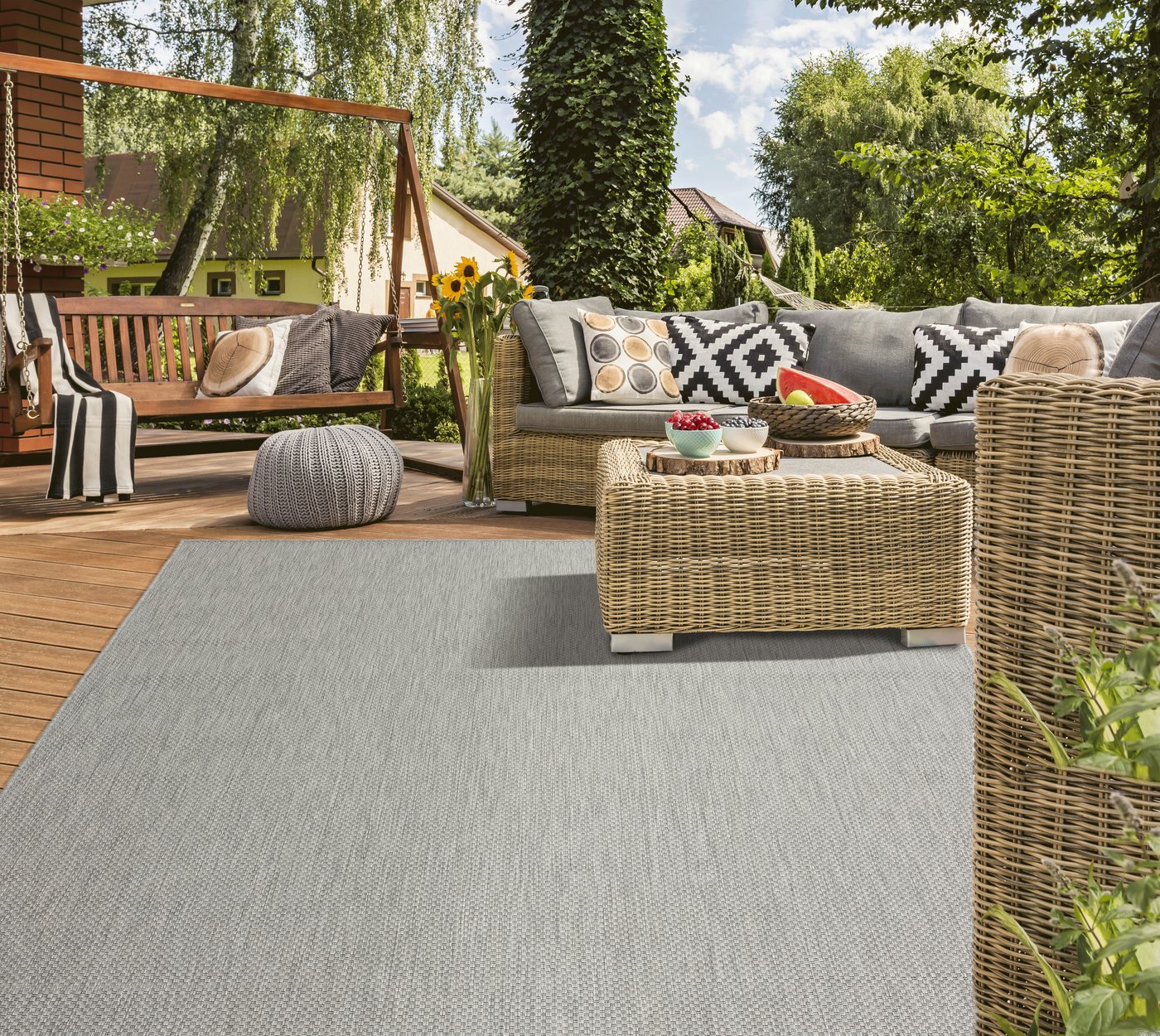 the carpet Teppich Mistra, rechteckig, Höhe: 10 mm, moderner robuster In und Outdoor Teppich – Bild 5 von 5