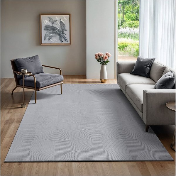 the carpet Teppich Rio, rechteckig, Höhe: 8 mm, weicher Wohnzimmer Teppich rutschfest 3D-Optik