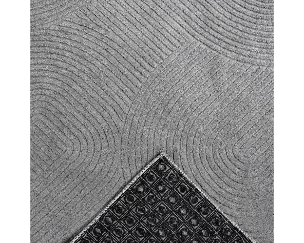 the carpet Teppich Rio, rechteckig, Höhe: 8 mm, weicher Wohnzimmer Teppich rutschfest 3D-Optik – Bild 5 von 5