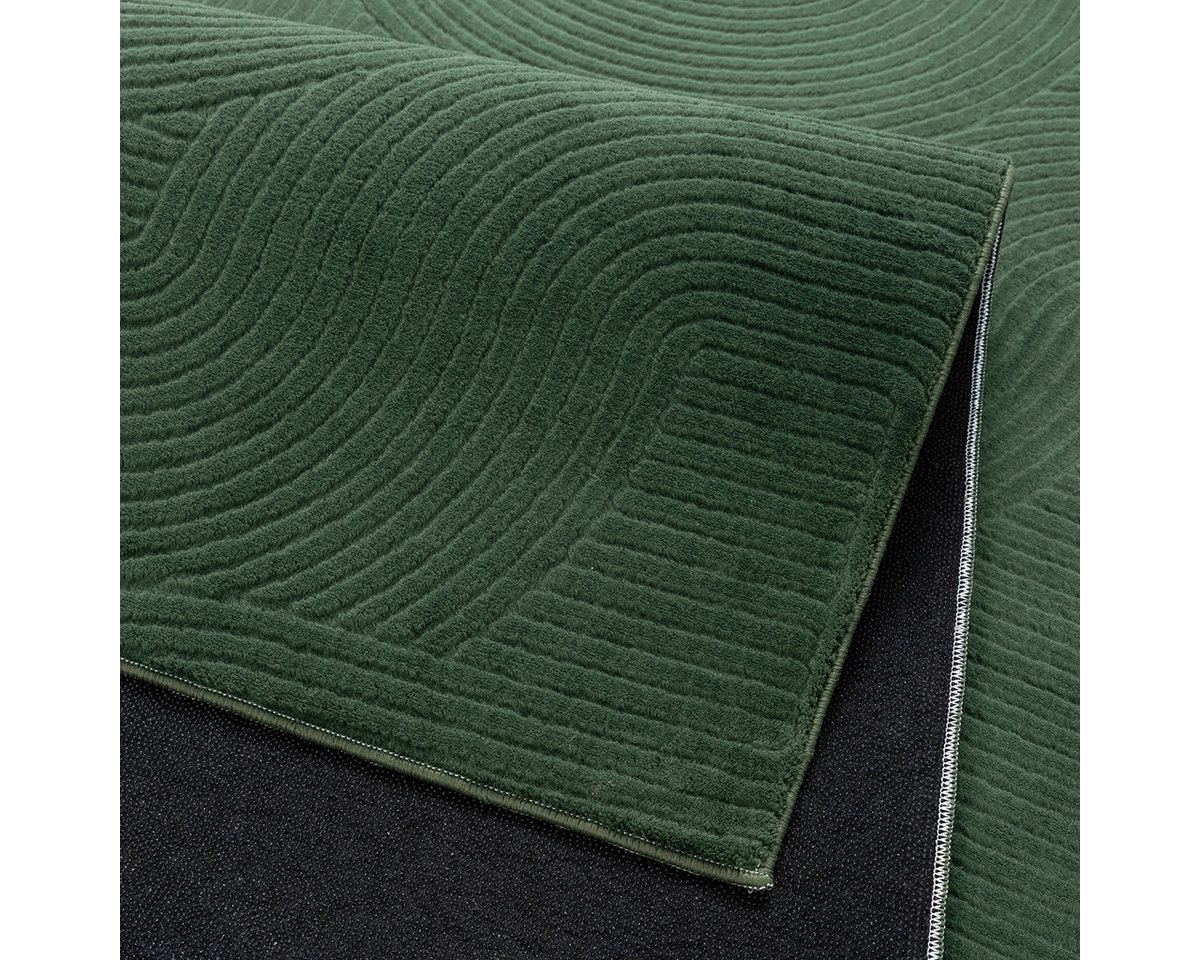 the carpet Teppich Rio, rechteckig, Höhe: 8 mm, weicher Wohnzimmer Teppich rutschfest 3D-Optik – Bild 4 von 5