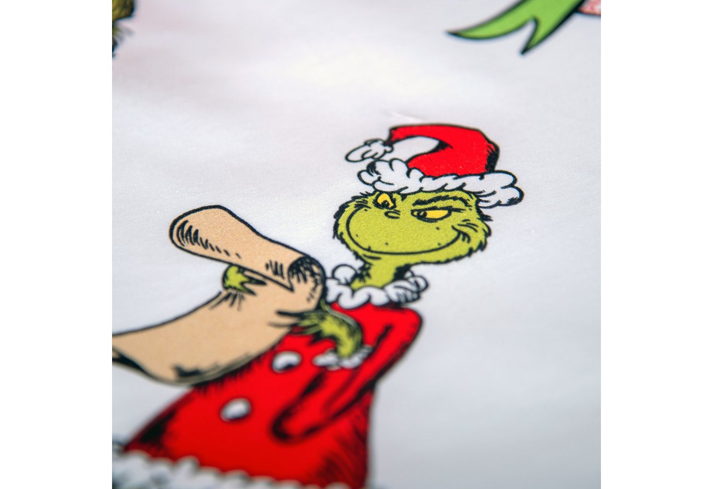 The Grinch Wendebettwäsche Grinch, Renforcé, 2 teilig, mit niedlichem Allover-Motiv – Bild 5 von 5