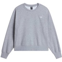 THE NORTH FACE Damen Pullover lg.Arm Da W TNF ESSENTIAL SIMPLE DOME BOXY OS CREW, Größe S in Grau