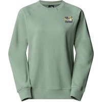 THE NORTH FACE Damen Pullover W CONNECT RELAXED CREW SWEATSHIRT-GRAPHI, Größe M in Grau
