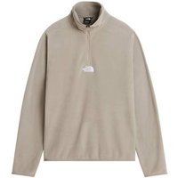 THE NORTH FACE Herren Pullover lg.Arm He/Uni M GLACIER ¼ ZIP - EMBROIDERED LOGO, Größe S in Grau