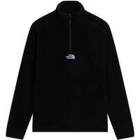 THE NORTH FACE Herren Pullover lg.Arm He/Uni M GLACIER ¼ ZIP - EMBROIDERED LOGO, Größe XS in Schwarz