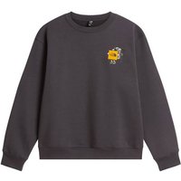 THE NORTH FACE Herren Pullover lg.Arm He/Uni U GEAR UP GET OUT RLX CREW-GRAPHIC, Größe L in Grau