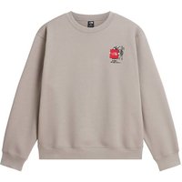 THE NORTH FACE Herren Pullover lg.Arm He/Uni U GEAR UP GET OUT RLX CREW-GRAPHIC, Größe XXL in Grau