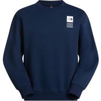 THE NORTH FACE Herren Pullover lg.Arm He/Uni U TNF CELEBRATION RELAXED CREW-GRAPHIC, Größe XL in Blau