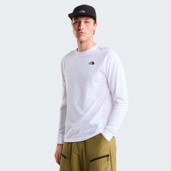 The North Face Langarmshirt M EVOLUTION SIMPLE DOME REGULAR LONG SLE mit Rundhalsausschnitt, reguläre Passform, aus Baumwollmischung