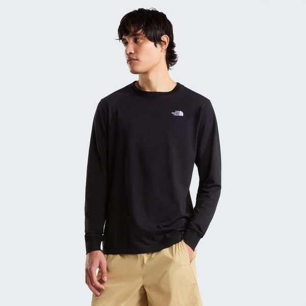The North Face Langarmshirt M EVOLUTION SIMPLE DOME REGULAR LONG SLE mit Rundhalsausschnitt, reguläre Passform, aus Baumwollmischung