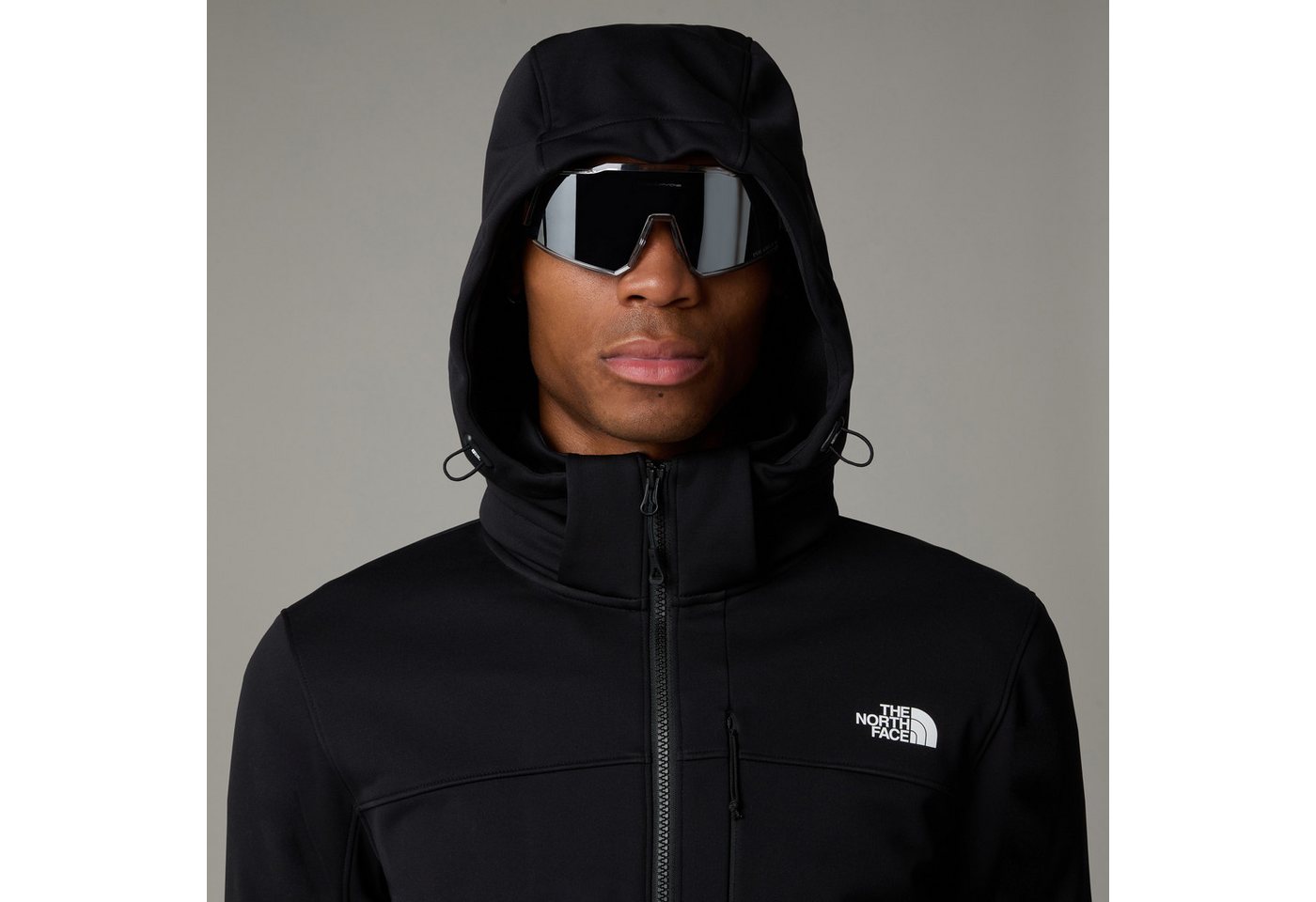 The North Face Softshelljacke sportlicher Stil, für Outdoor-Aktivitäten, mit abnehmbarer Kapuze – Bild 4 von 5