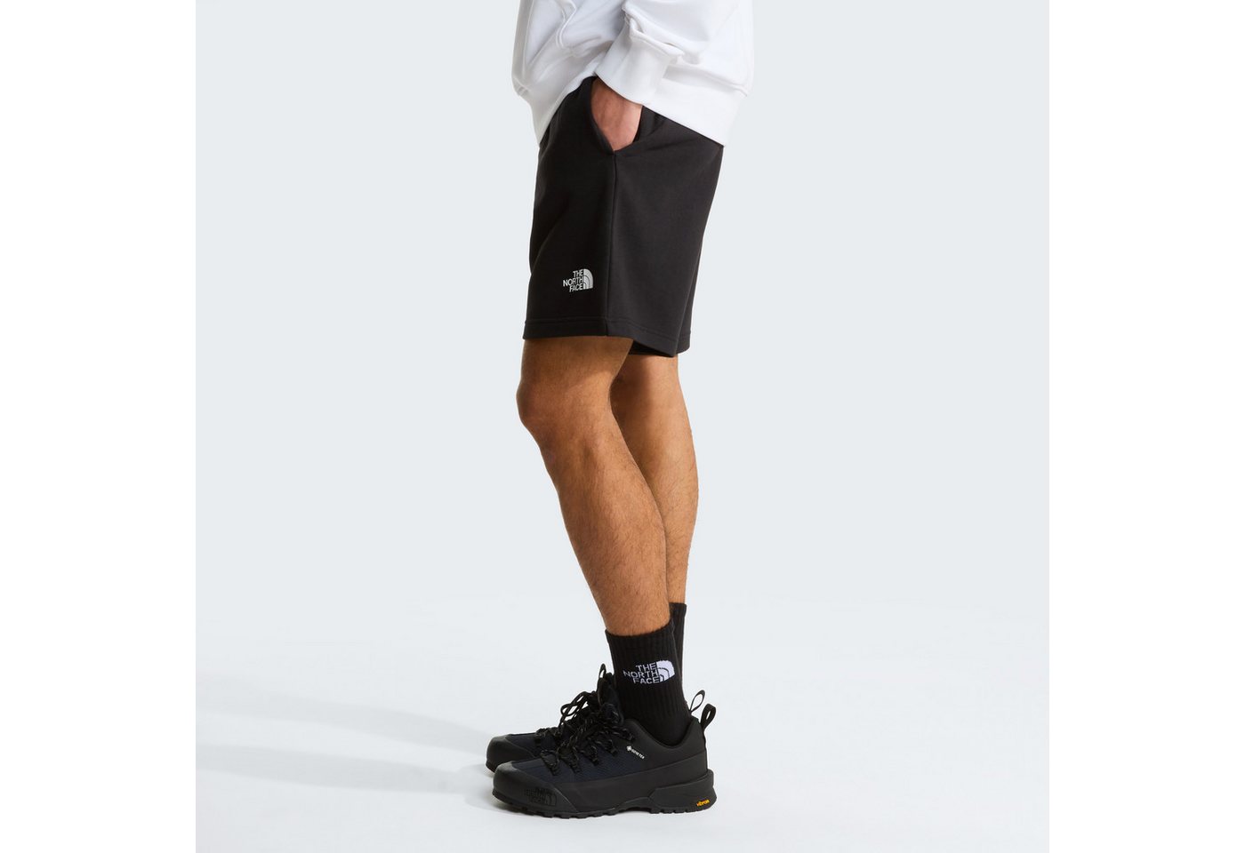 The North Face Sweatshorts M SIMPLE DOME LIGHT REGULAR SHORTS aus Baumwolle, sportlicher Stil, lockere Passform – Bild 3 von 5
