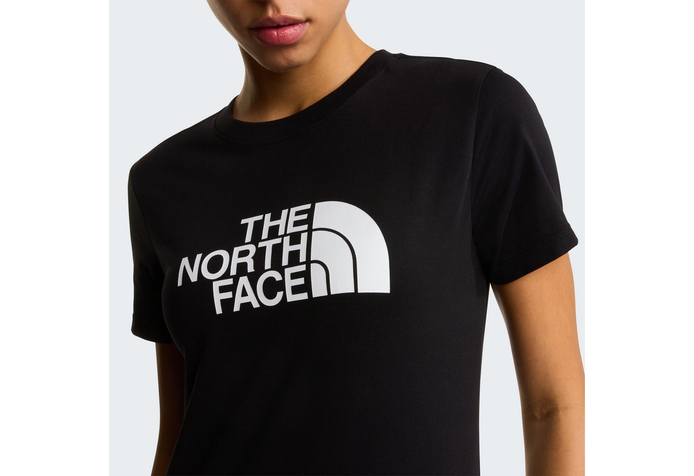 The North Face T-Shirt W EVOLUTION HALF DOME SLIM SHORT SLEEVE TEE schmaler Schnitt, kurze Ärmel, atmungsaktives Material – Bild 3 von 5