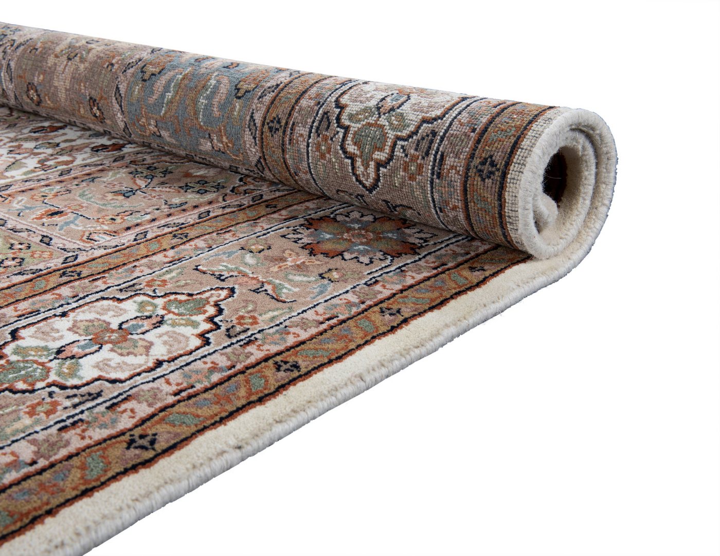 THEKO Orientteppich Benares Bachtiari, handgeknüpft, rechteckig, Höhe: 12 mm, reine Wolle, mit Fransen, Wohnzimmer – Bild 4 von 5