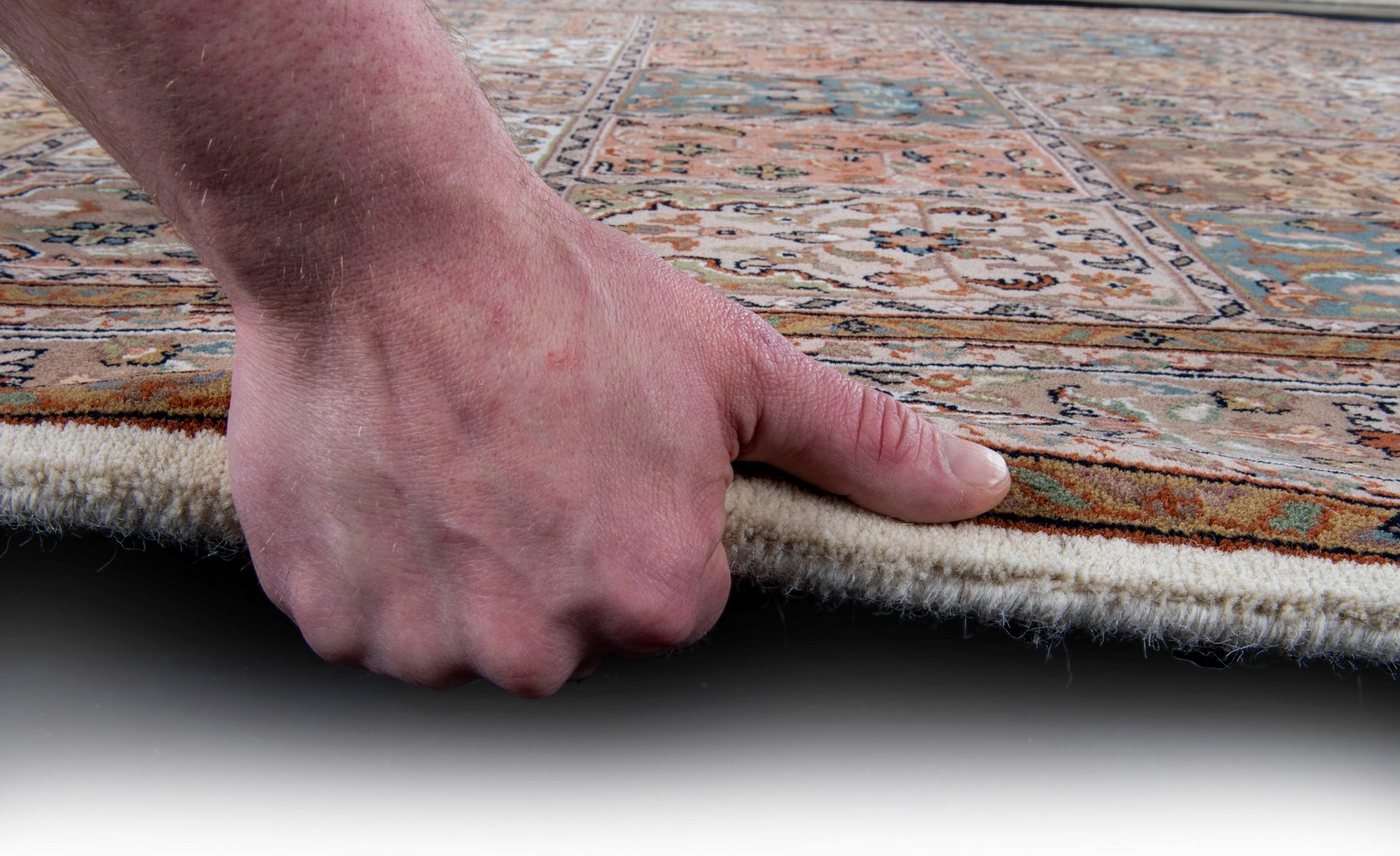 THEKO Orientteppich Benares Bachtiari, handgeknüpft, rechteckig, Höhe: 12 mm, reine Wolle, mit Fransen, Wohnzimmer – Bild 5 von 5