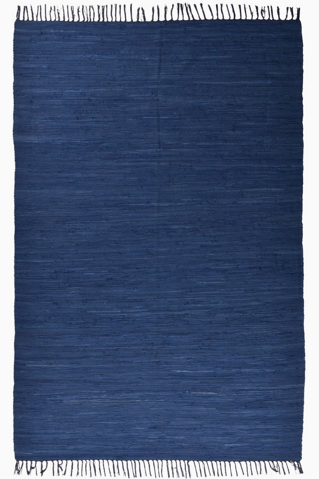 THEKO Teppich Happy Cotton Fleckerl, handgewebt, rechteckig, Höhe: 5 mm, Flachgewebe, reine Baumwolle, meliert, mit Fransen, auch als Läufer – Bild 2 von 5