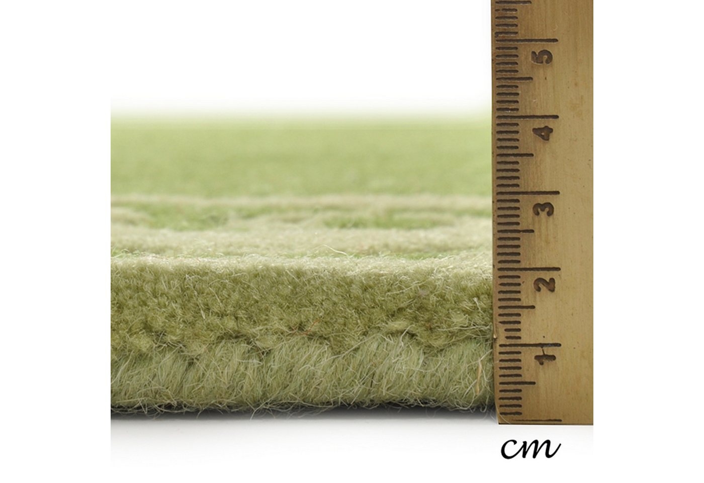 THEKO Wollteppich Ambadi, handgetuftet, rechteckig, Höhe: 14 mm, auch in rund, Wohnzimmer – Bild 5 von 5