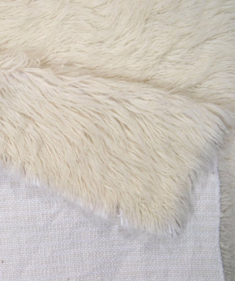THEKO Wollteppich Flokos 1, rechteckig, Höhe: 40 mm, original griechischer Flokati, Hochflor, Uni Farben, reine Wolle – Bild 5 von 5