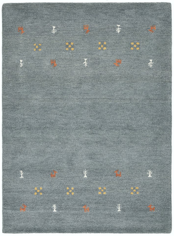THEKO Wollteppich Gabbeh Motiv, Handgefertigt, Teppich, Tiermotiv, reine Wolle, rechteckig, Höhe: 14 mm, reine Wolle, Wohnzimmer, Schlafzimmer, Esszimmer – Bild 2 von 5