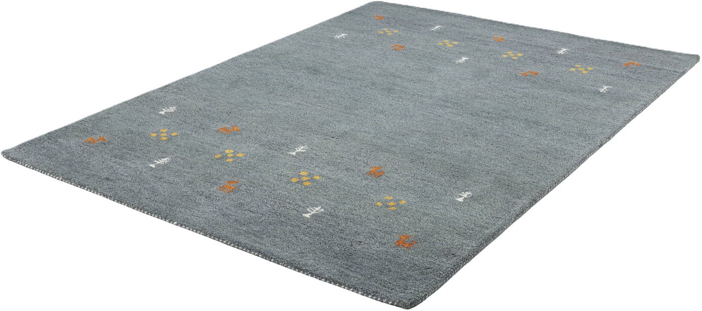 THEKO Wollteppich Gabbeh Motiv, Handgefertigt, Teppich, Tiermotiv, reine Wolle, rechteckig, Höhe: 14 mm, reine Wolle, Wohnzimmer, Schlafzimmer, Esszimmer – Bild 5 von 5