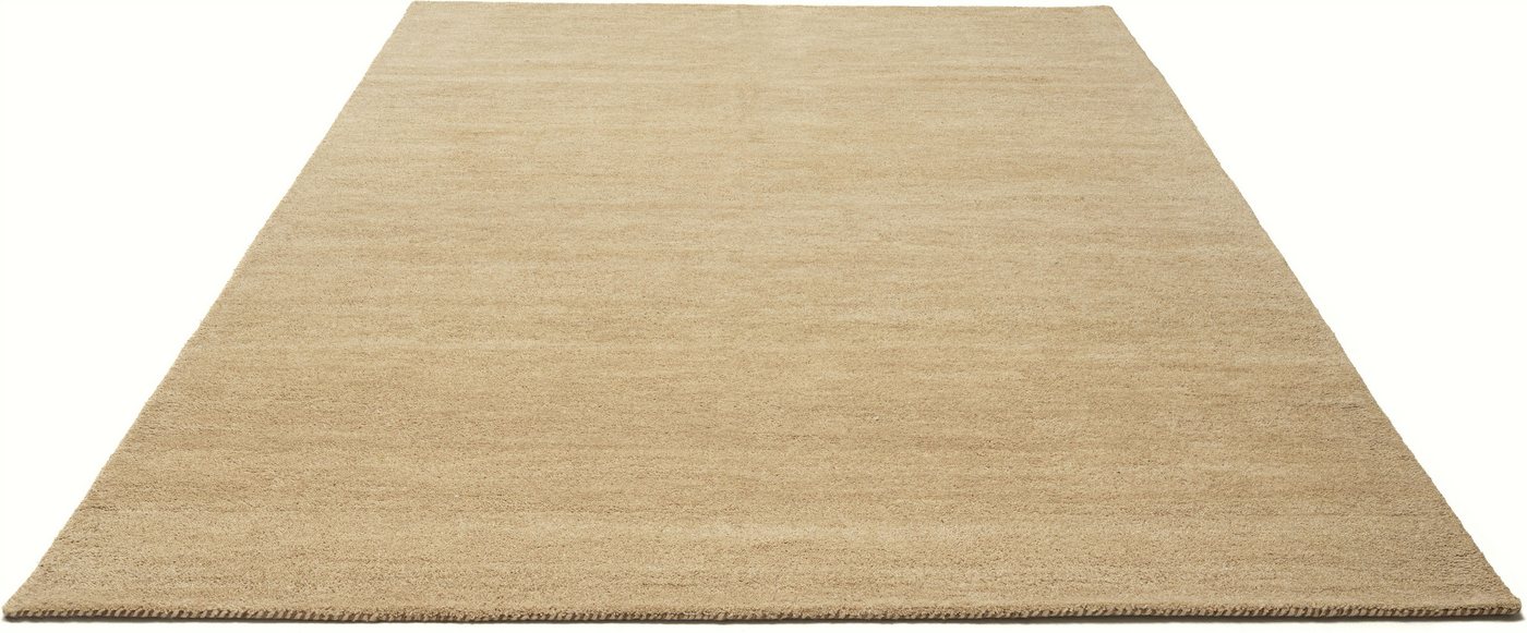 THEKO Wollteppich Gabbeh Uni, Handgefertigt, meliert, auch als Läufer erhältlich, Wolle, rechteckig, Höhe: 14 mm, Schlafzimmer, Wohnzimmer, Esszimmer, auch als  – Bild 5 von 5