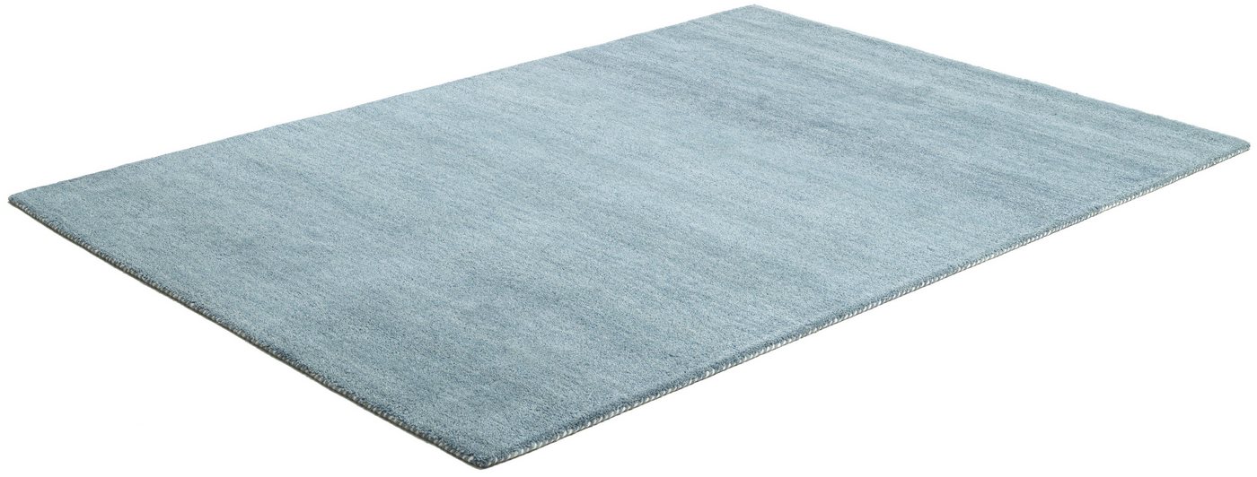 THEKO Wollteppich Gabbeh Uni, Handgefertigt, meliert, auch als Läufer erhältlich, Wolle, rechteckig, Höhe: 14 mm, Schlafzimmer, Wohnzimmer, Esszimmer, auch als  – Bild 5 von 5