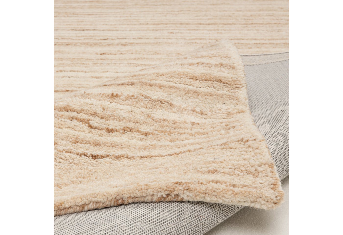 THEKO Wollteppich Janne, Berber Teppich, Wolle, meliert, handgearbeitet, rechteckig, Höhe: 20 mm, handgetuftet, Wohnzimmer, Schlafzimmer, Esszimmer – Bild 4 von 5