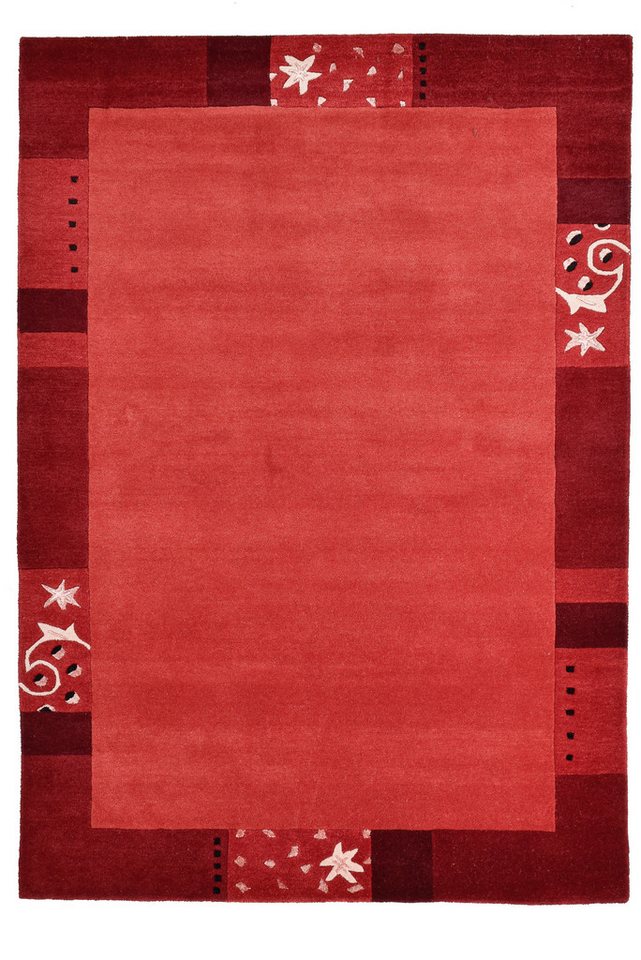 THEKO Wollteppich Royal Ganges, rechteckig, Höhe: 13 mm, 95% Wolle, mit Bordüre, auch in rund, Wohnzimmer, Schlafzimmer – Bild 2 von 5