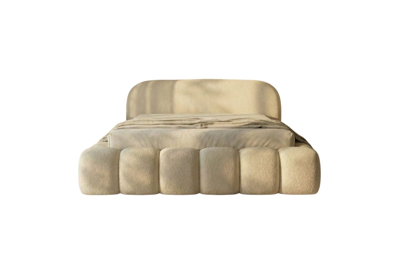 thematys Polsterbett mit Bettkasten, CLOUD 140x200 160x200 180x200 200x200cm (Kopfteil im Oversize-Look und Stauraum – weich, modern und pflegeleicht), Inklusiv – Bild 4 von 5