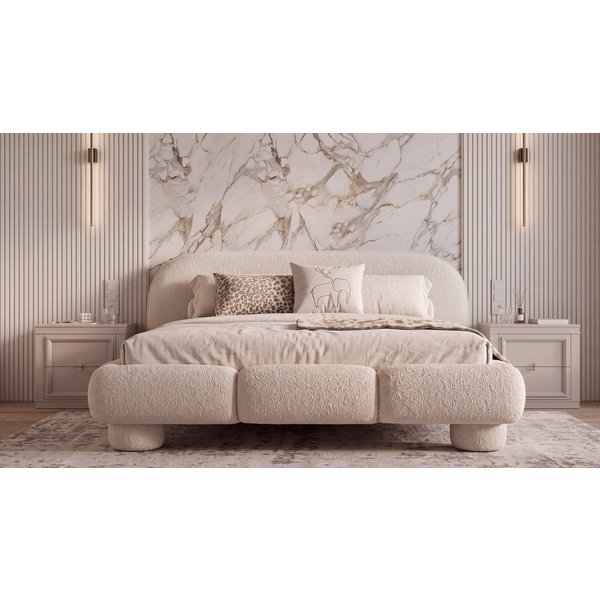 thematys Polsterbett mit Bettkasten, CLOUD 140x200 160x200 180x200 200x200cm (Kopfteil im Oversize-Look und Stauraum – weich, modern und pflegeleicht), Inklusiv