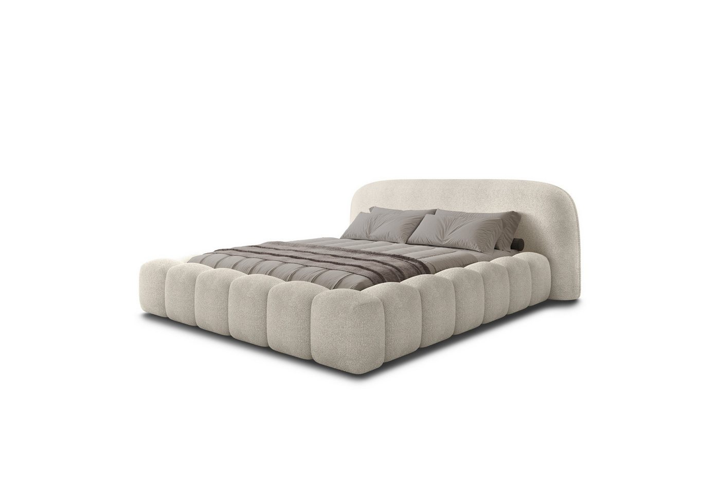 thematys Polsterbett mit Bettkasten, CLOUD 140x200 160x200 180x200 200x200cm (Kopfteil in Oversize, Familienbett XXL) – Bild 2 von 5
