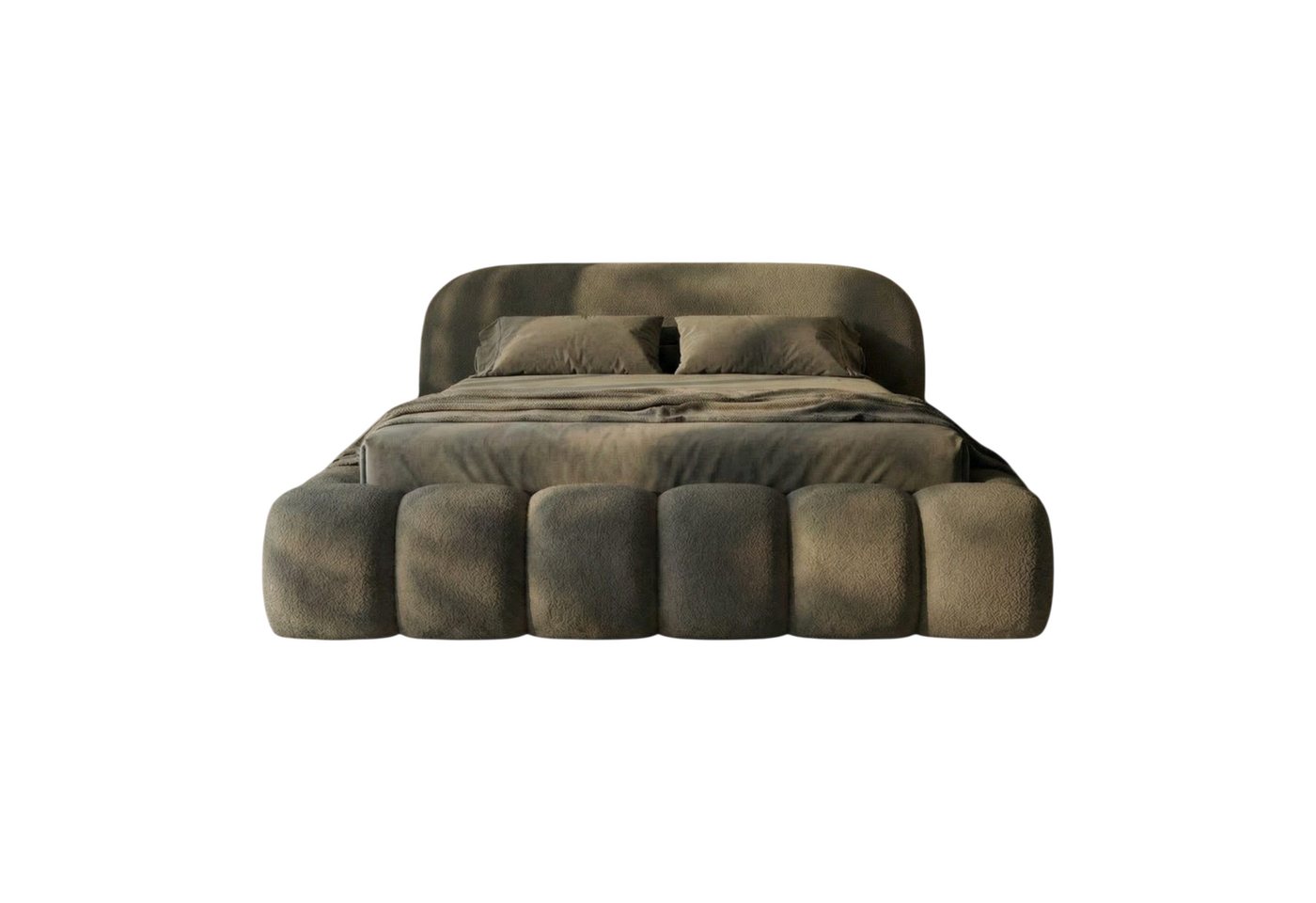 thematys Polsterbett mit Bettkasten, CLOUD 140x200 160x200 180x200 200x200cm (Kopfteil im Oversize-Look und Stauraum – weich, modern und pflegeleicht), Inklusiv – Bild 4 von 5