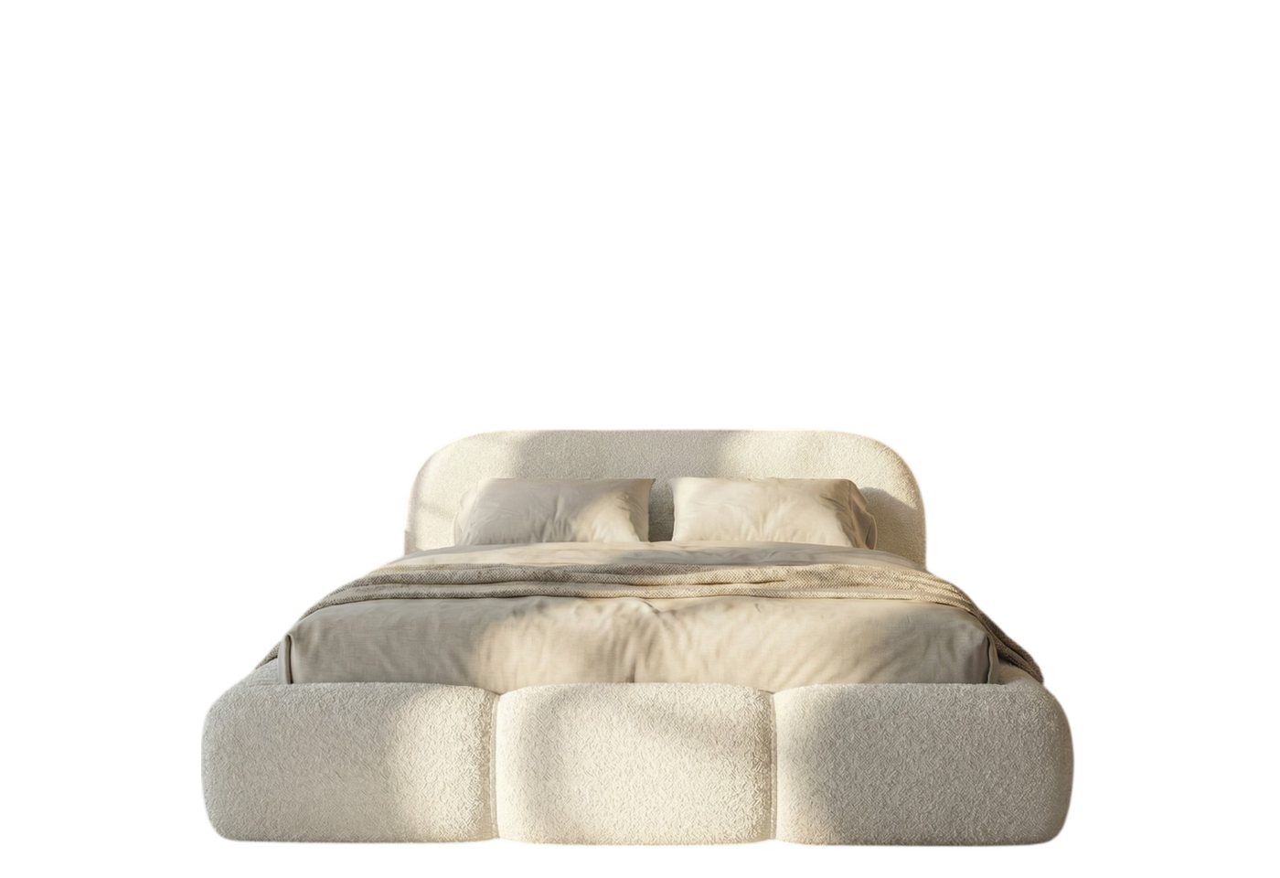 thematys Polsterbett mit Bettkasten, CLOUD 140x200 160x200 180x200 200x200cm (Kopfteil im Oversize-Look und Stauraum – weich, modern und pflegeleicht) – Bild 5 von 5