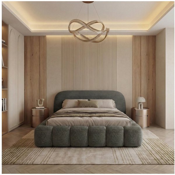 thematys Polsterbett mit Bettkasten, CLOUD 140x200 160x200 180x200 200x200cm (Kopfteil im Oversize-Look und Stauraum – weich, modern und pflegeleicht), Inklusiv