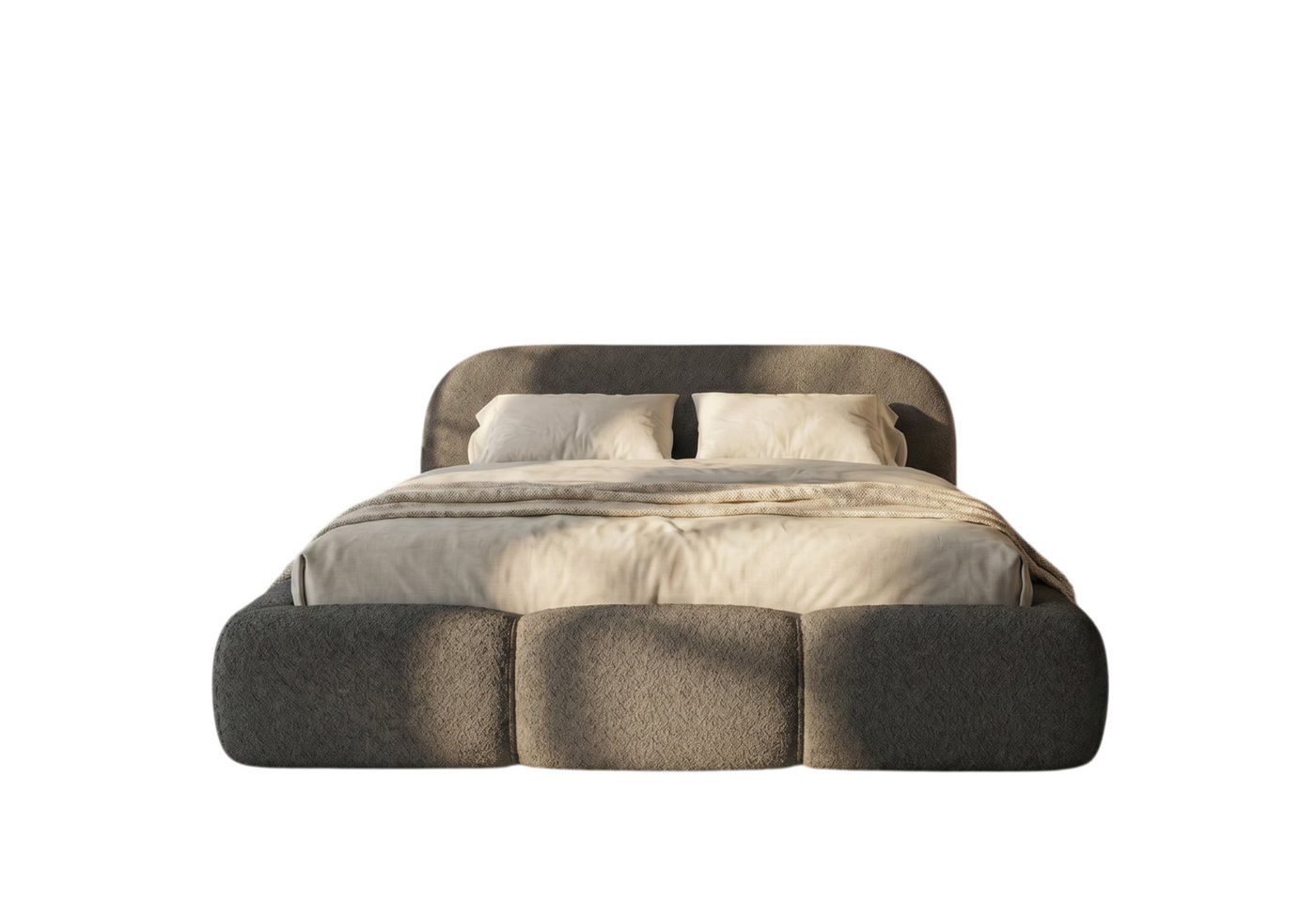 thematys Polsterbett mit Bettkasten, CLOUD 140x200 160x200 180x200 200x200cm (Kopfteil im Oversize-Look und Stauraum – weich, modern und pflegeleicht) – Bild 5 von 5