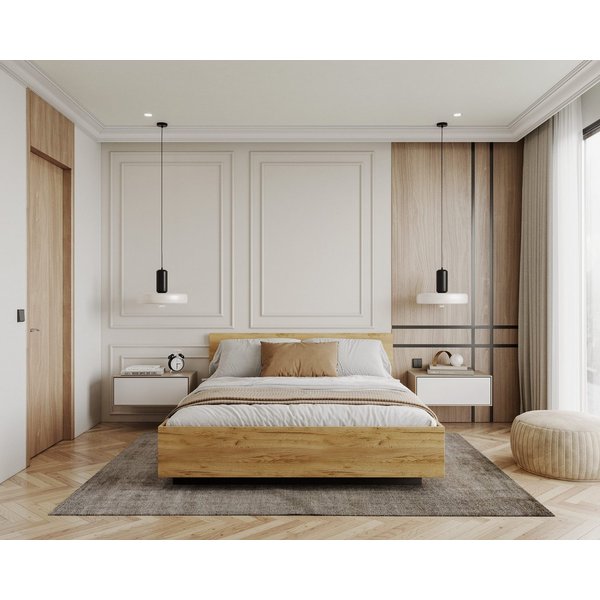 thematys Stauraumbett mit Bettkasten & Lattenrost – schwebendes Design 120x200–180x200 – (Optional mit 28 cm H3/H4 Taschenfederkern oder 23 cm Taschenfederkern-