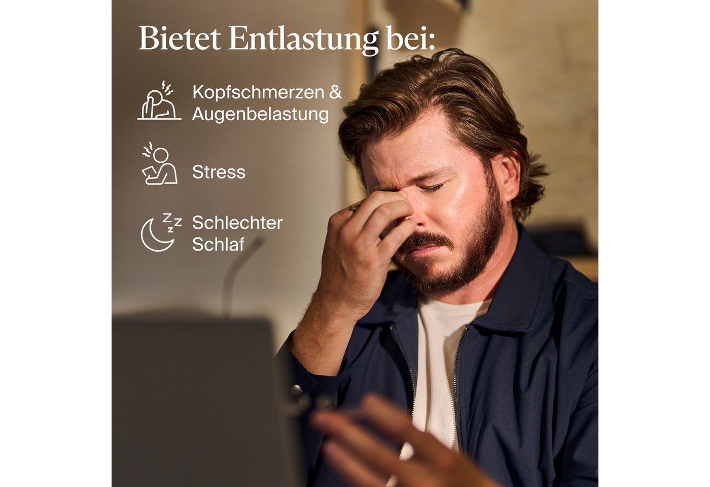 Therabody Gesichtsmassagegerät SmartGoggles 2.0 Augenmassage, Vibration, Massage, Wärme, lindert Kopfschmerzen, verbessert die Schlafqualität, App-Steuerung – Bild 4 von 5