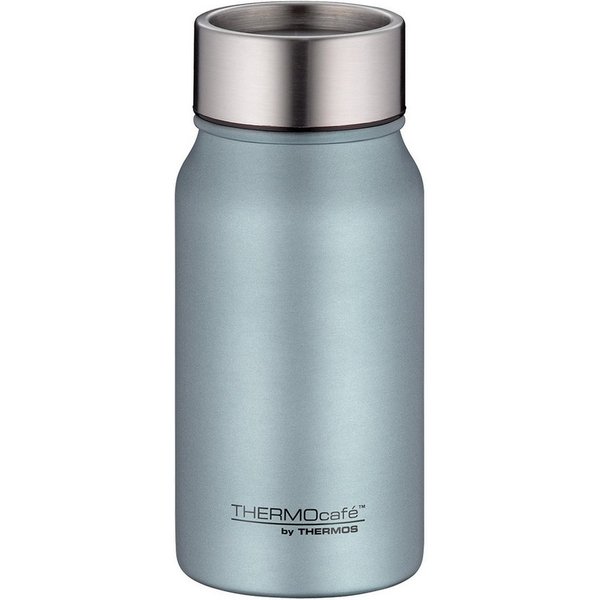 THERMOcafé Thermobecher TC DRINKING MUG, absolut dicht, spülmaschinenfest, 1-tlg., Edelstahl, Kunststoff, Silikon, 0,35l, 8h heiß & 16h kalt, zerlegbares Push B