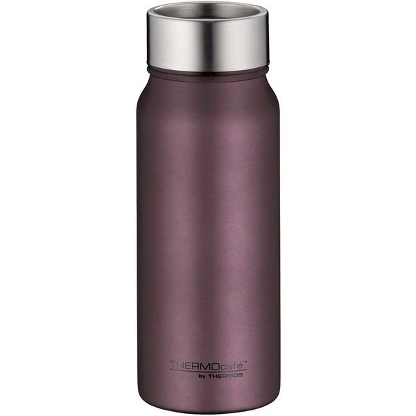 THERMOcafé Thermobecher TC DRINKING MUG, absolut dicht, spülmaschinenfest, 1-tlg., Edelstahl, Kunststoff, Silikon, 0,5l, 9h heiß & 20h kalt, zerlegbares Push Bu