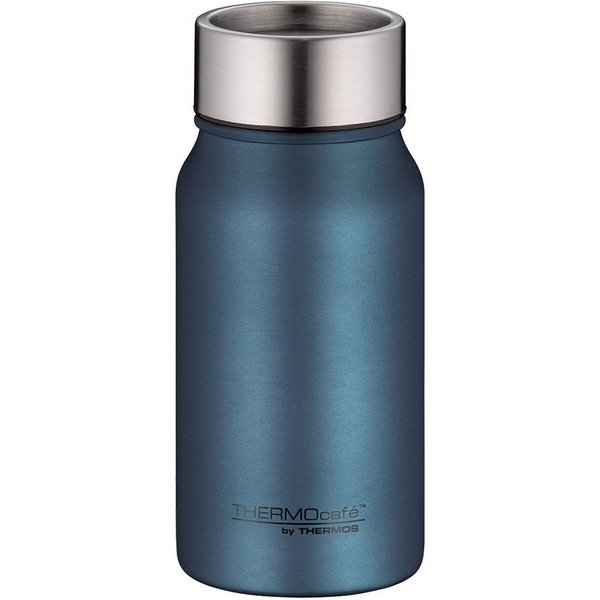 THERMOcafé Thermobecher TC DRINKING MUG, absolut dicht, spülmaschinenfest, 1-tlg., Edelstahl, Kunststoff, Silikon, 0,35l, 8h heiß & 16h kalt, zerlegbares Push B